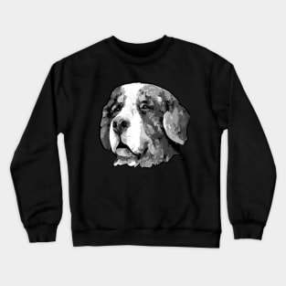 Black and White bernese mountain dog Crewneck Sweatshirt